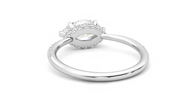 Taylor & Hart Nutmeg Marquise Engagement Ring 360 degree image 16