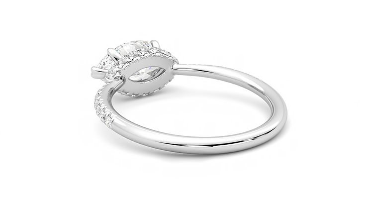 Taylor & Hart Nutmeg Marquise Engagement Ring 360 degree image 17
