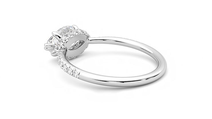Taylor & Hart Nutmeg Marquise Engagement Ring 360 degree image 18
