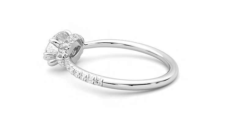 Taylor & Hart Nutmeg Marquise Engagement Ring 360 degree image 19