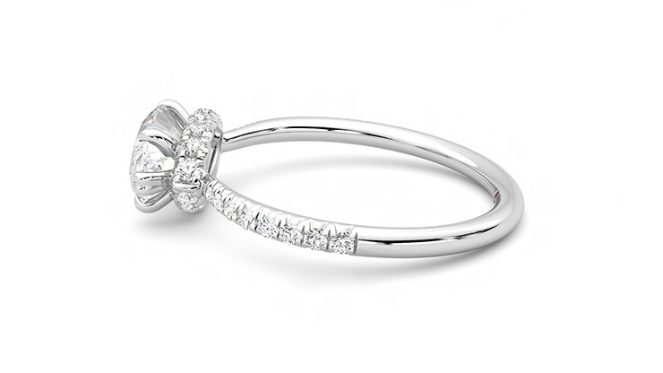Taylor & Hart Nutmeg Marquise Engagement Ring 360 degree image 20