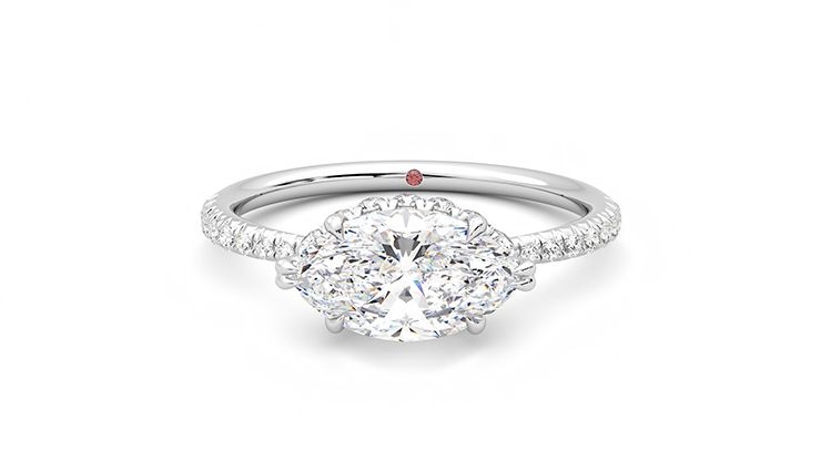 Taylor & Hart Nutmeg Marquise Engagement Ring 360 degree image 29