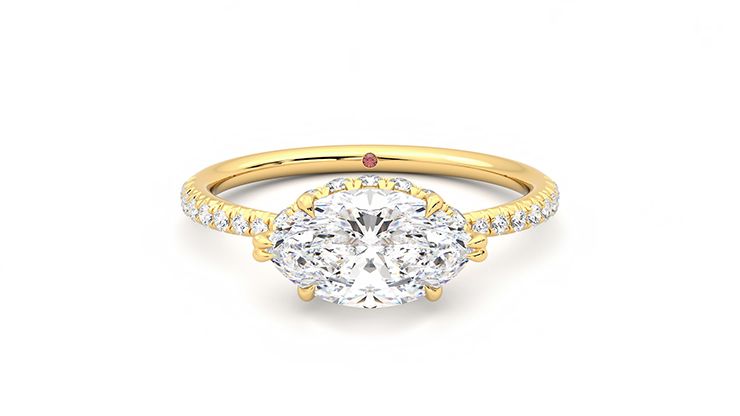 Taylor & Hart Nutmeg Marquise Engagement Ring 360 degree image 0
