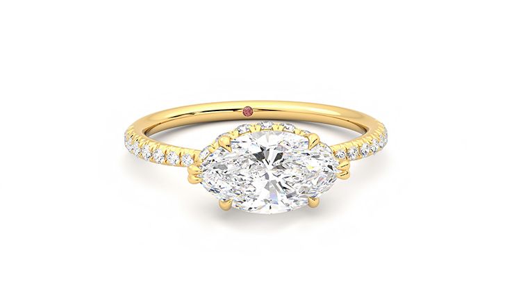 Taylor & Hart Nutmeg Marquise Engagement Ring 360 degree image 2
