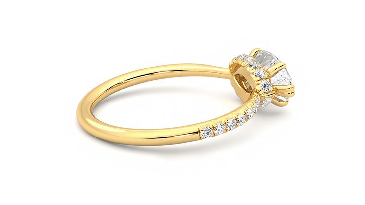 Taylor & Hart Nutmeg Marquise Engagement Ring 360 degree image 11