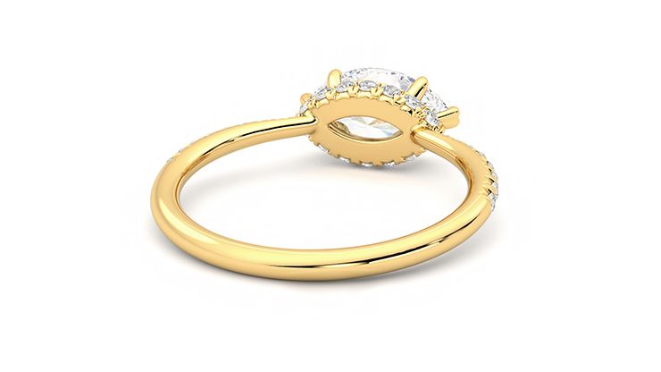 Taylor & Hart Nutmeg Marquise Engagement Ring 360 degree image 14