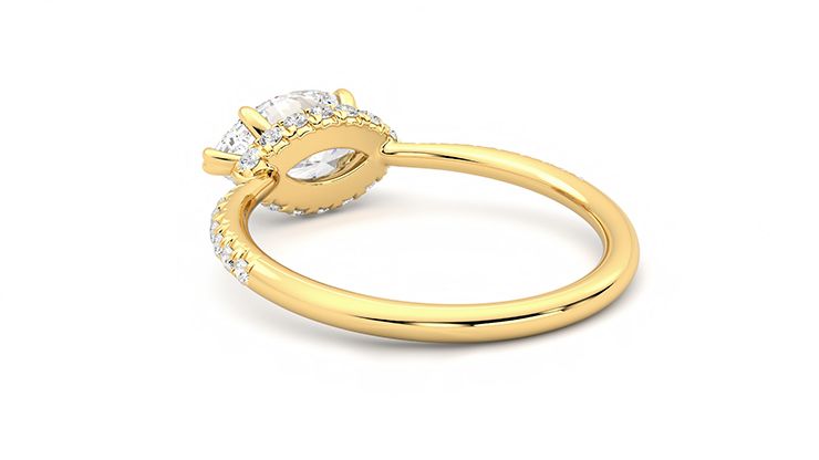 Taylor & Hart Nutmeg Marquise Engagement Ring 360 degree image 17