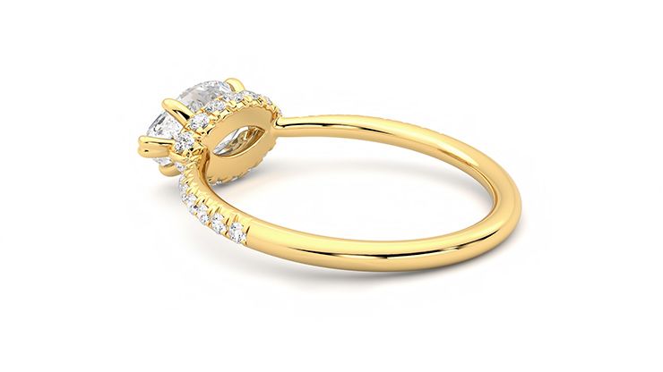 Taylor & Hart Nutmeg Marquise Engagement Ring 360 degree image 18
