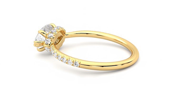 Taylor & Hart Nutmeg Marquise Engagement Ring 360 degree image 19