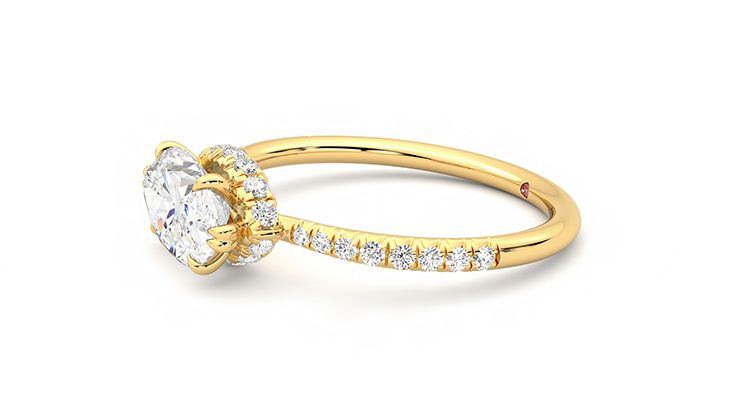 Taylor & Hart Nutmeg Marquise Engagement Ring 360 degree image 22