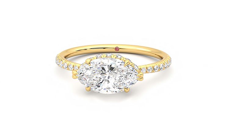 Taylor & Hart Nutmeg Marquise Engagement Ring 360 degree image 28