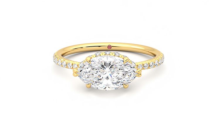 Taylor & Hart Nutmeg Marquise Engagement Ring 360 degree image 29