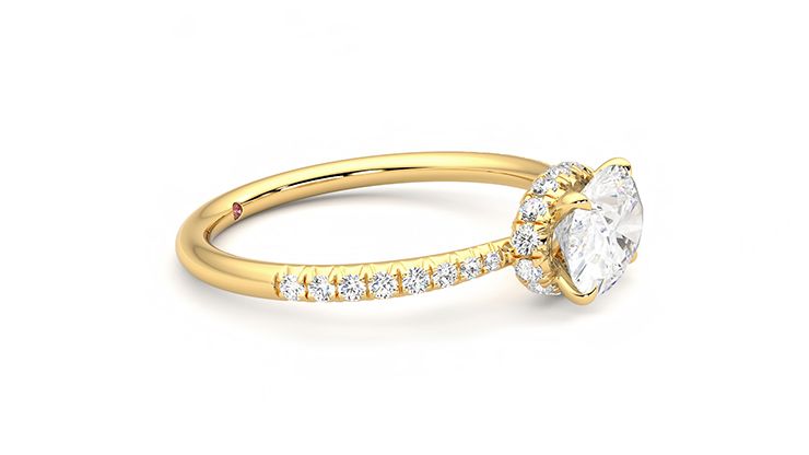 Taylor & Hart Nutmeg Oval Engagement Ring 360 degree image 8