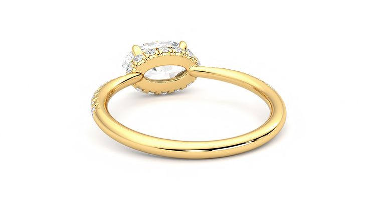 Taylor & Hart Nutmeg Oval Engagement Ring 360 degree image 16