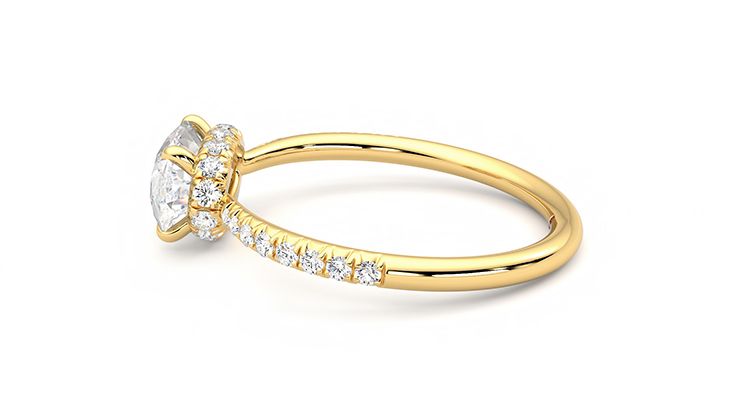 Taylor & Hart Nutmeg Oval Engagement Ring 360 degree image 20