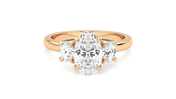 Taylor & Hart Orion Oval Engagement Ring 360 degree image 0