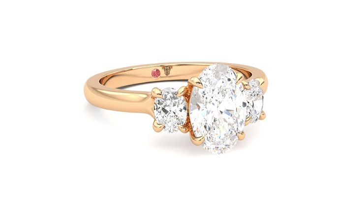 Taylor & Hart Orion Oval Engagement Ring 360 degree image 4