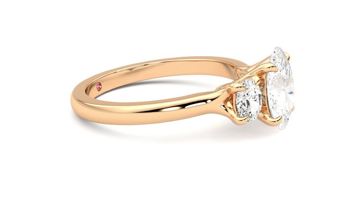 Taylor & Hart Orion Oval Engagement Ring 360 degree image 8
