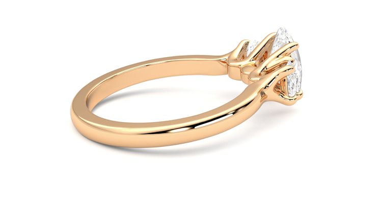 Taylor & Hart Orion Oval Engagement Ring 360 degree image 11
