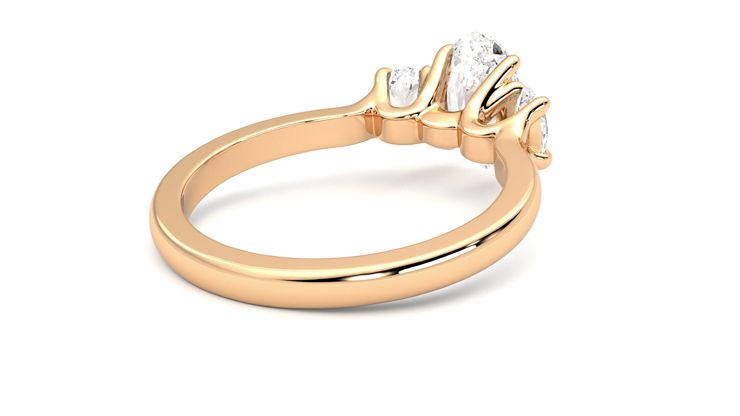 Taylor & Hart Orion Oval Engagement Ring 360 degree image 13