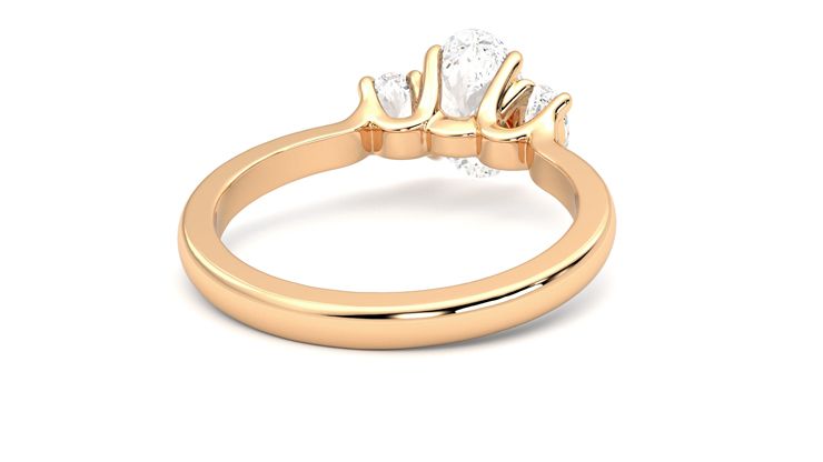 Taylor & Hart Orion Oval Engagement Ring 360 degree image 14
