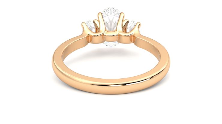 Taylor & Hart Orion Oval Engagement Ring 360 degree image 15