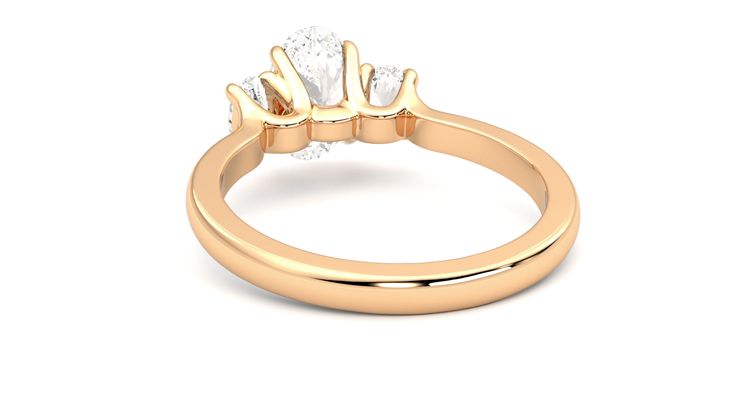Taylor & Hart Orion Oval Engagement Ring 360 degree image 16