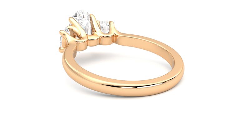 Taylor & Hart Orion Oval Engagement Ring 360 degree image 17