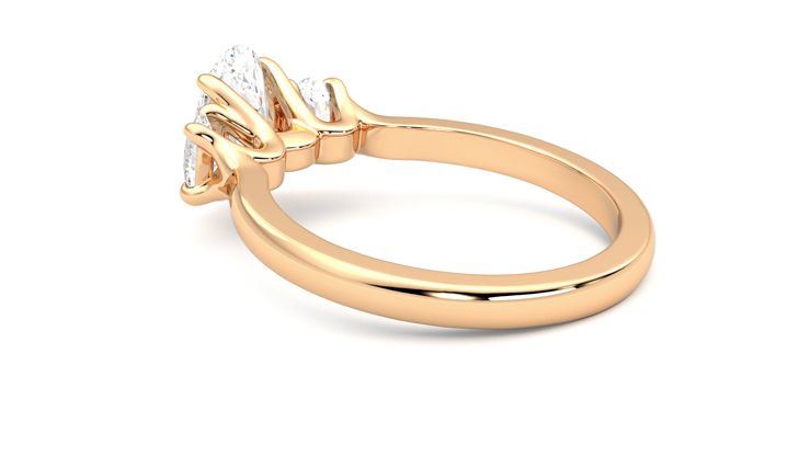 Taylor & Hart Orion Oval Engagement Ring 360 degree image 18