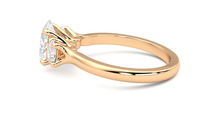 Taylor & Hart Orion Oval Engagement Ring 360 degree image 20