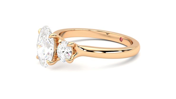 Taylor & Hart Orion Oval Engagement Ring 360 degree image 23