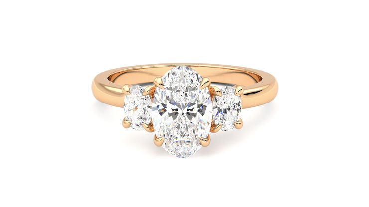 Taylor & Hart Orion Oval Engagement Ring 360 degree image 29