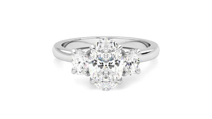 Taylor & Hart Orion Oval Engagement Ring 360 detail 01