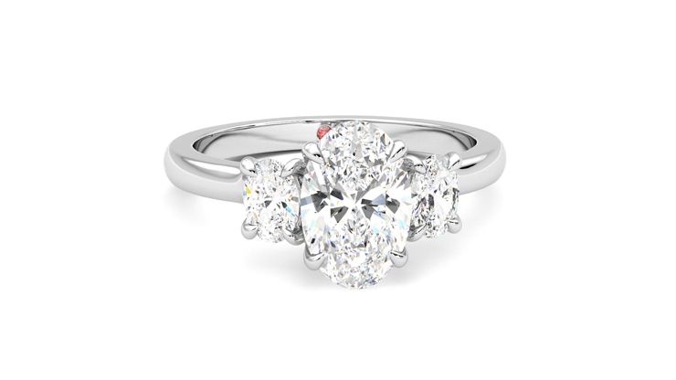 Taylor & Hart Orion Oval Engagement Ring 360 degree image 2