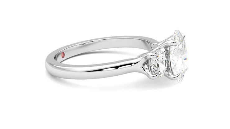 Taylor & Hart Orion Oval Engagement Ring 360 degree image 8