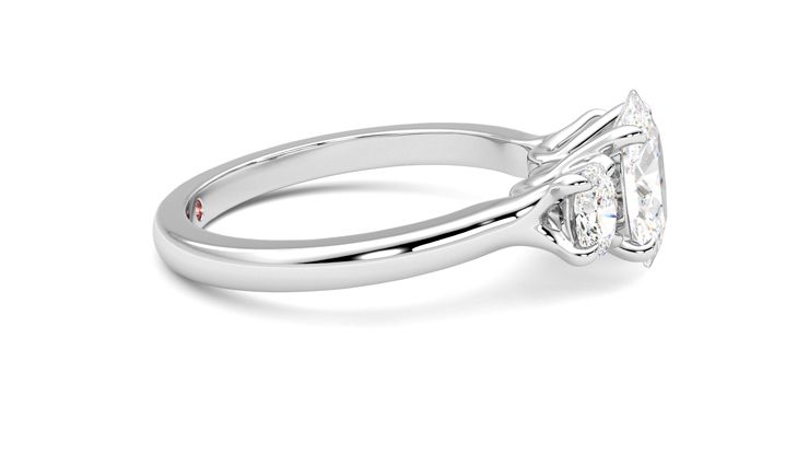 Taylor & Hart Orion Oval Engagement Ring 360 degree image 9