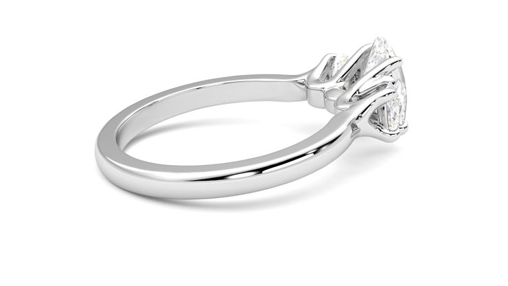 Taylor & Hart Orion Oval Engagement Ring 360 degree image 11