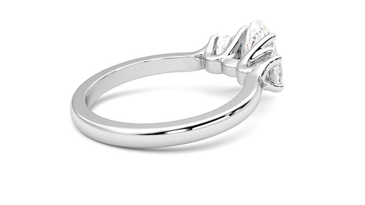 Taylor & Hart Orion Oval Engagement Ring 360 degree image 12
