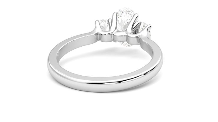 Taylor & Hart Orion Oval Engagement Ring 360 degree image 14