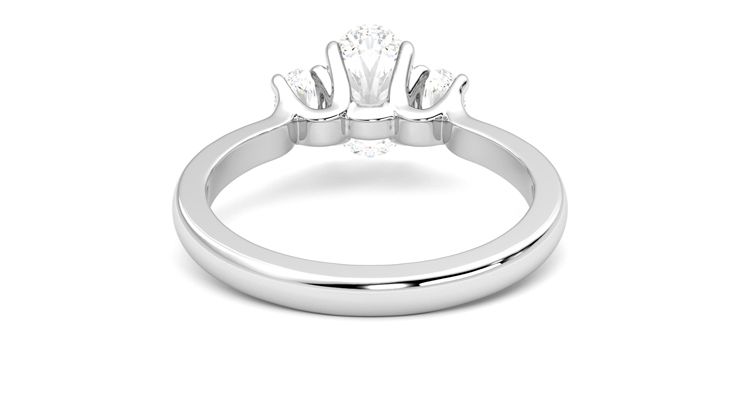 Taylor & Hart Orion Oval Engagement Ring 360 degree image 15