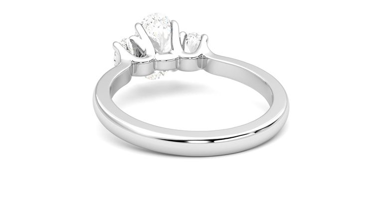 Taylor & Hart Orion Oval Engagement Ring 360 degree image 16