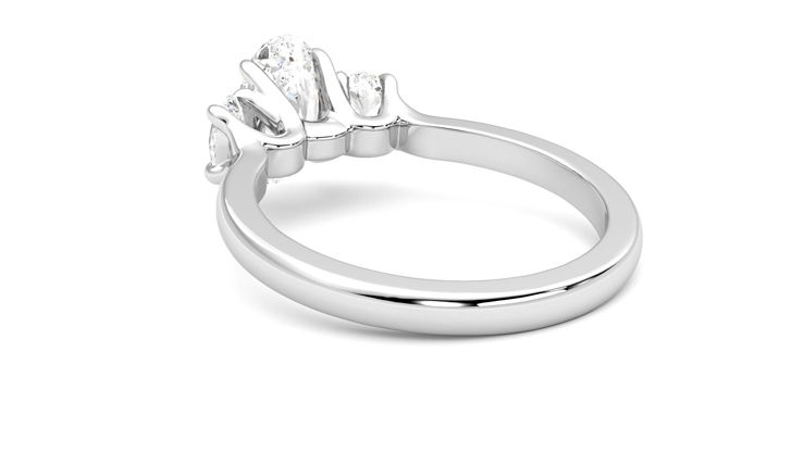 Taylor & Hart Orion Oval Engagement Ring 360 degree image 17