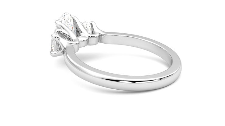 Taylor & Hart Orion Oval Engagement Ring 360 degree image 18