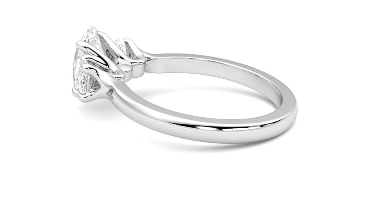 Taylor & Hart Orion Oval Engagement Ring 360 degree image 19