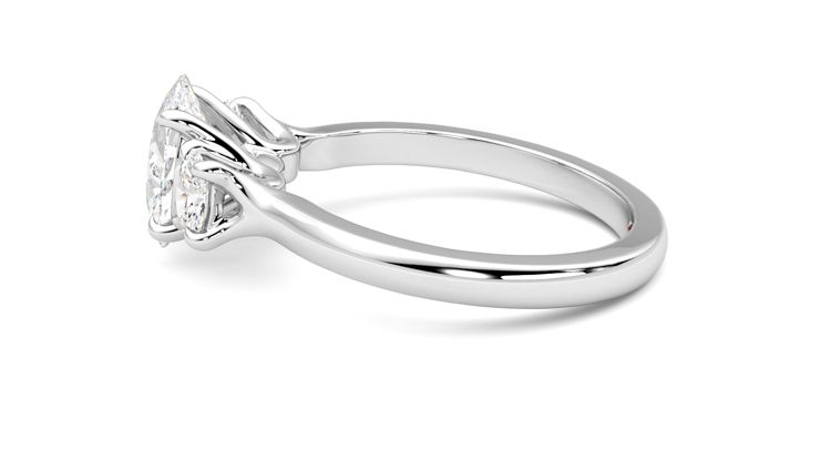 Taylor & Hart Orion Oval Engagement Ring 360 degree image 20