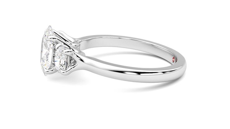 Taylor & Hart Orion Oval Engagement Ring 360 degree image 21