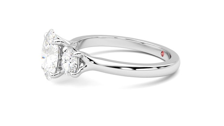 Taylor & Hart Orion Oval Engagement Ring 360 degree image 22