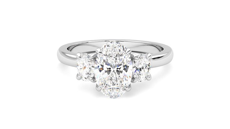 Taylor & Hart Orion Oval Engagement Ring 360 degree image 29