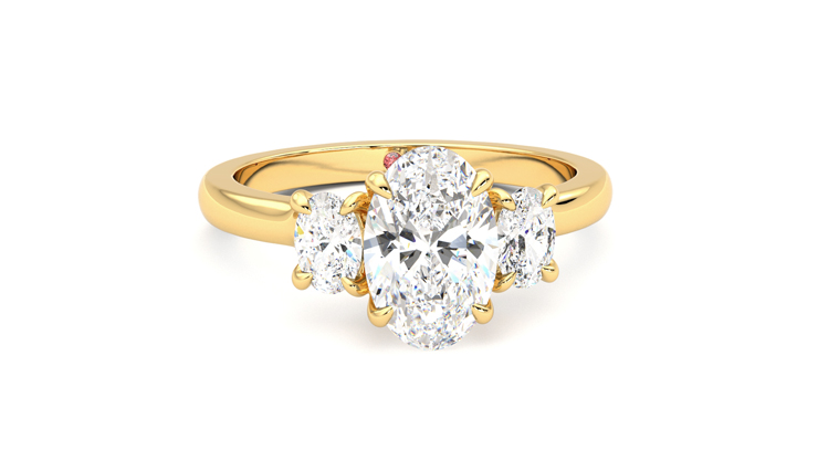 Taylor & Hart Orion Oval Engagement Ring 360 degree image 2