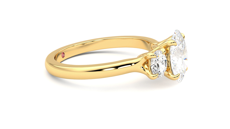 Taylor & Hart Orion Oval Engagement Ring 360 degree image 8